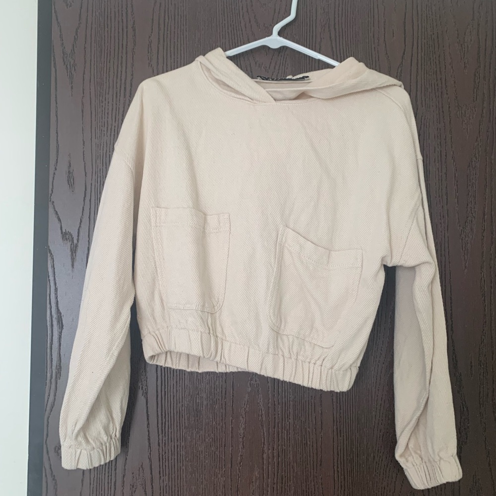 Zara cropped hoodie